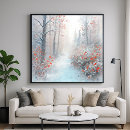 Search for winter landscape painting posters Forest