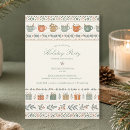 Search for holly seasonal invitations Rustic