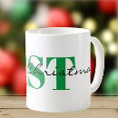 Search for christmas monogram mugs Typography