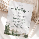 Search for the adventure begins baby shower invitations Gender neutral