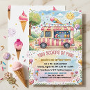 Search for watercolor ice cream birthday invitations Sweet celebration