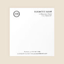 Search for logo business notepads Black and white