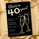 Search for 40 years invitations Celebration