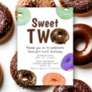 Search for doughnut 2nd birthday invitations Doughnuts