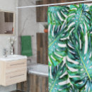 Search for tropical leaf shower curtains Island