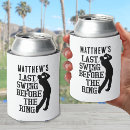 Search for bachelor party can coolers Groom
