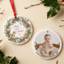 Search for nostalgic christmas tree decorations Baby first christmas
