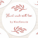 Search for hand made with love stickers Small business branding