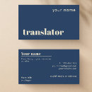 Search for freelance translator business cards Interpreter