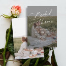 Search for elegant calligraphy bridal shower invitations Minimalist