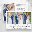 Search for bride wedding announcement cards Just married