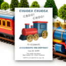 Search for all aboard the train birthday invitations Kids birthday party