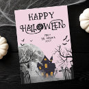 Search for haunted house halloween cards Bat