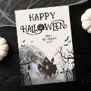Search for haunted house halloween cards Bat