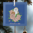 Search for vintage owl christmas tree decorations Blue