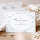 Search for scalloped cards Blue and white