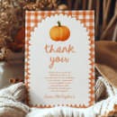 Search for pumpkin thank you cards Baby shower