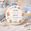 Search for cute teddy bear badges Blue baby shower