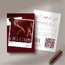 Search for boutique business gift certificates Beauty salon