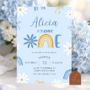 Search for rainbow 1st birthday invitations Baby girl