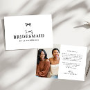 Search for bridesmaid thank you cards Minimal