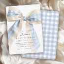 Search for blue gingham invitations For her