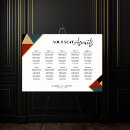 Search for art deco wedding seating charts Geometric
