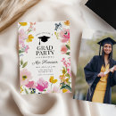Search for floral graduation invitations Feminine