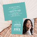 Search for aqua graduation invitations Simple