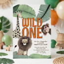 Search for wild animal party invitations Safari
