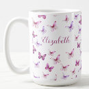 Search for pink butterfly mugs Girly