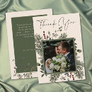 Search for holly berries thank you cards Rustic