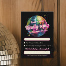Search for disco rsvp cards Pink