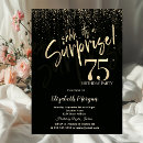 Search for womans 75th birthday invitations Gold