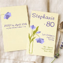 Search for formal 80th birthday invitations Vintage