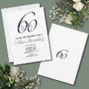 Search for black and silver 60th invitations 60 and fabulous