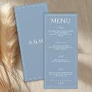 Search for dusty blue wedding menus Elegant