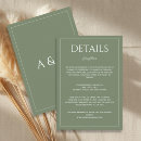 Search for minimalist wedding enclosure cards Sage green