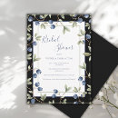Search for blueberry bridal shower invitations Greenery