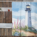 Search for lighthouse shower curtains Watercolor