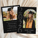 Search for black and white graduation invitations College