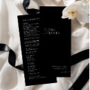 Search for modern wedding programs Order of events