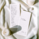 Search for modern wedding programs Order of events