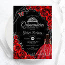 Search for red silver quinceanera invitations Butterfly