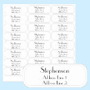 Search for last name return address labels Minimalist