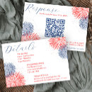 Search for military rsvp cards Red white blue