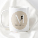 Search for cute classy mugs Initial