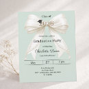 Search for green graduation invitations High school college university