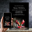 Search for stiletto birthday invitations Champagne