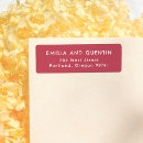 Search for retro wedding return address labels Modern